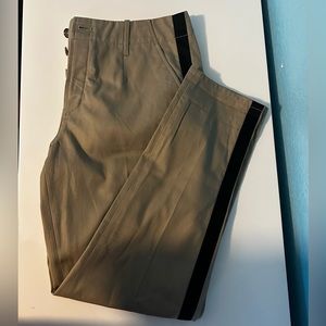 Marciano Khaki Leather Stripe Work Pant